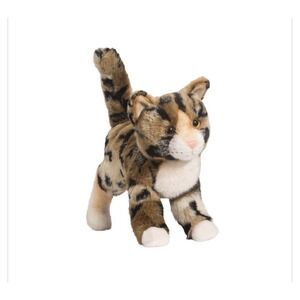 Douglas Plush Cat 10" Brown Black Spotted Tashette Bengal Kitty 1862 Cuddle Toy